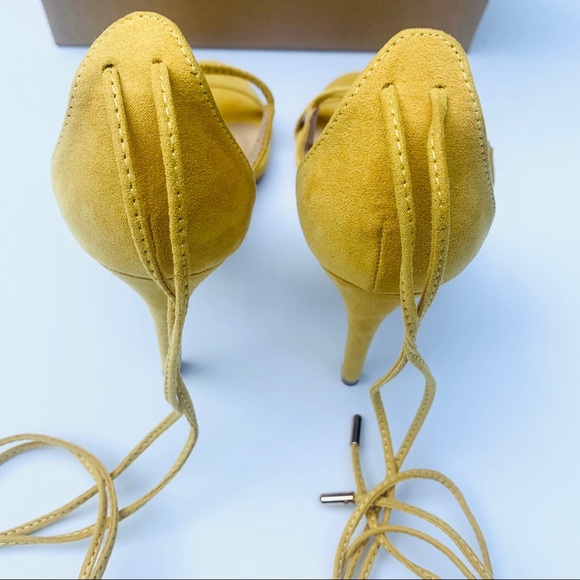 Lulu’s Suede Ankle Wrap Stilettos - Picture 6 of 9